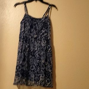 Blue and white Baby Doll  Dress Abercrombie and fitch